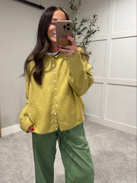 Zola Cardigan | Chartreuse