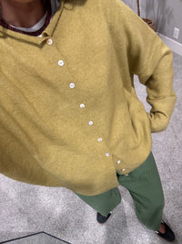 Zola Cardigan | Chartreuse