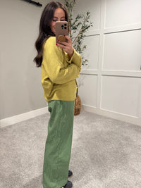 Zola Cardigan | Chartreuse