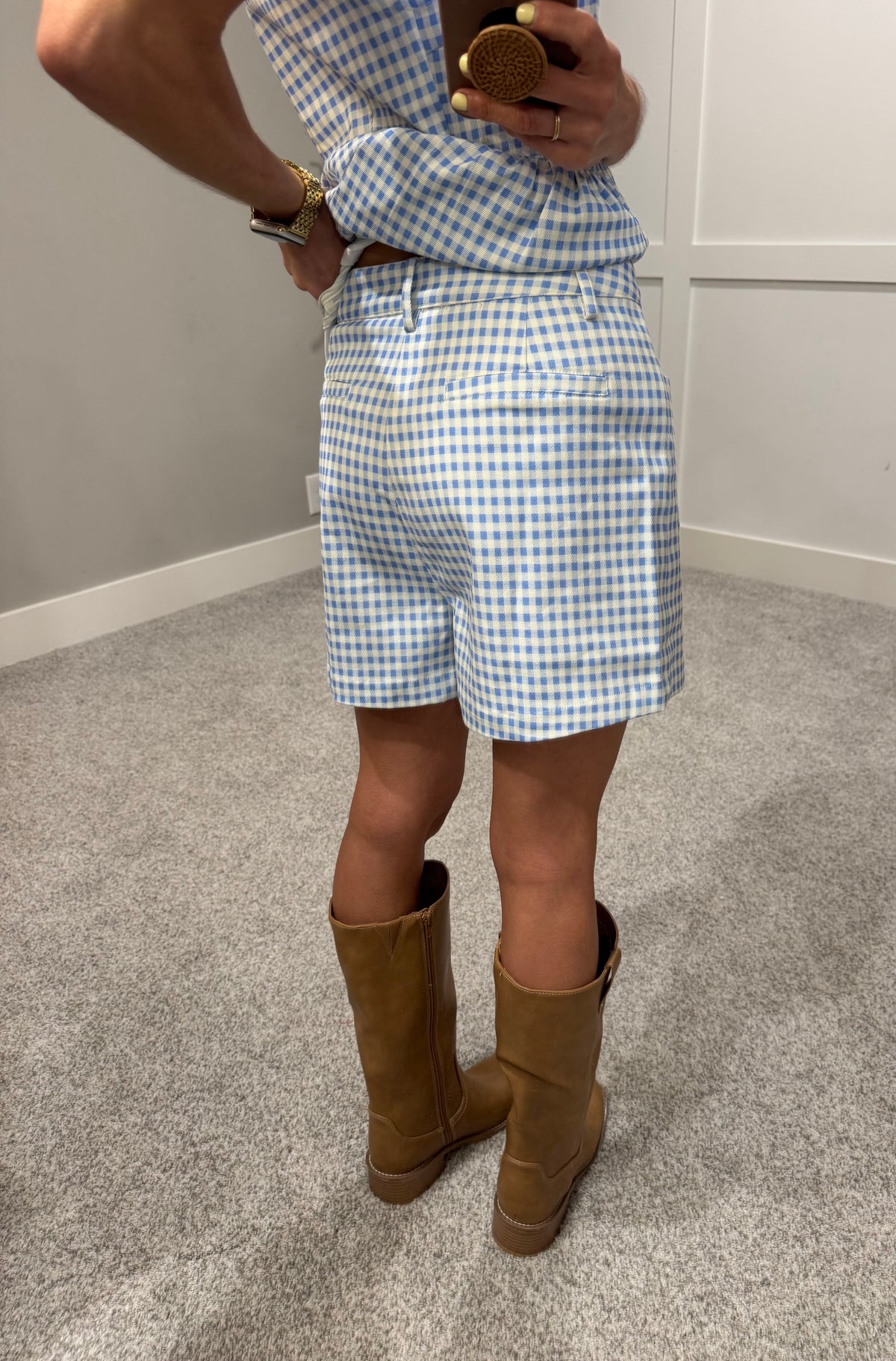 Isla Gingham Set | Blue