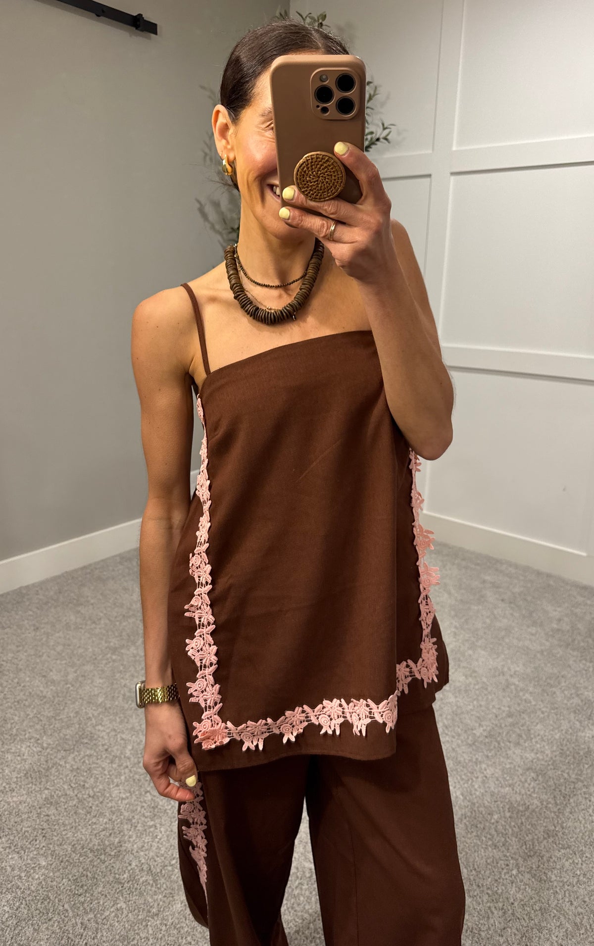 Resort Set | Brown + Pink