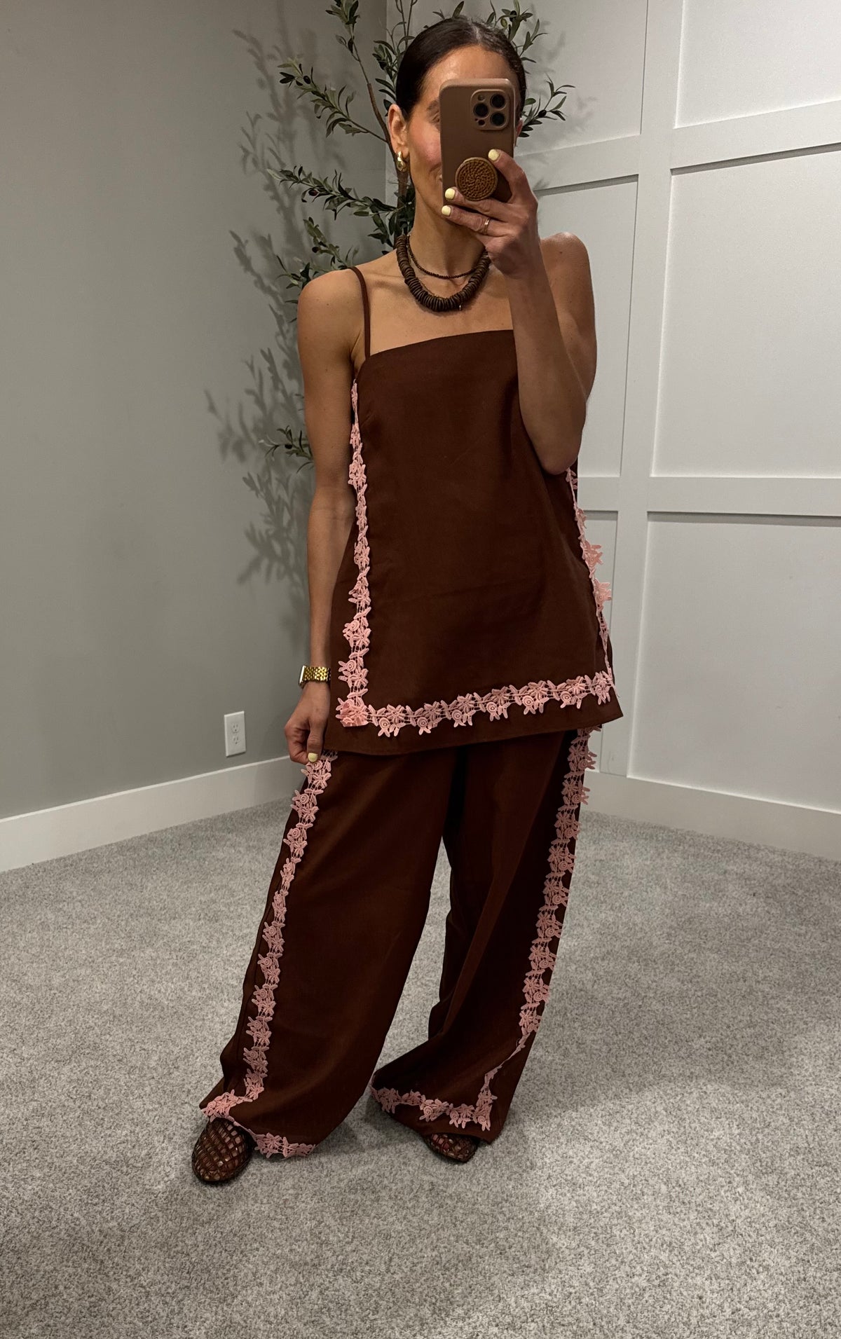 Resort Set | Brown + Pink