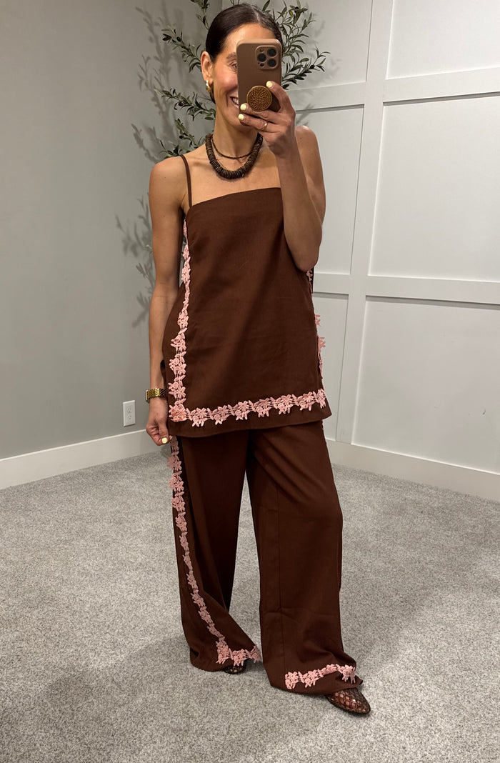 Resort Set | Brown + Pink