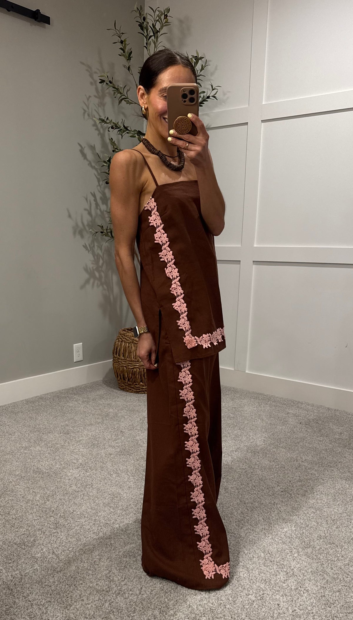 Resort Set | Brown + Pink