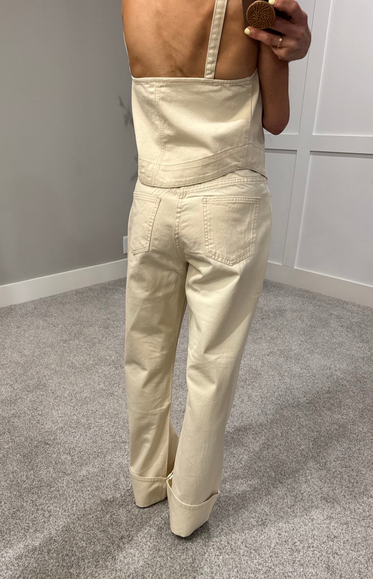 Butter Cream Denim Set