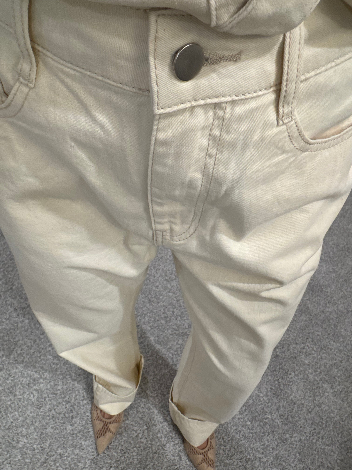 Butter Cream Denim Set