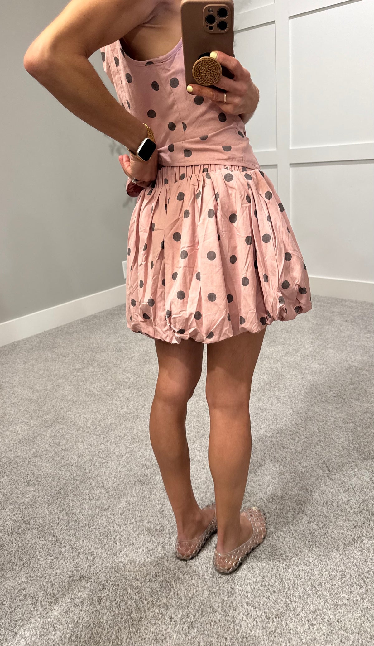 Dusty Polka Set | Pink