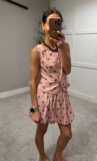 Dusty Polka Set | Pink