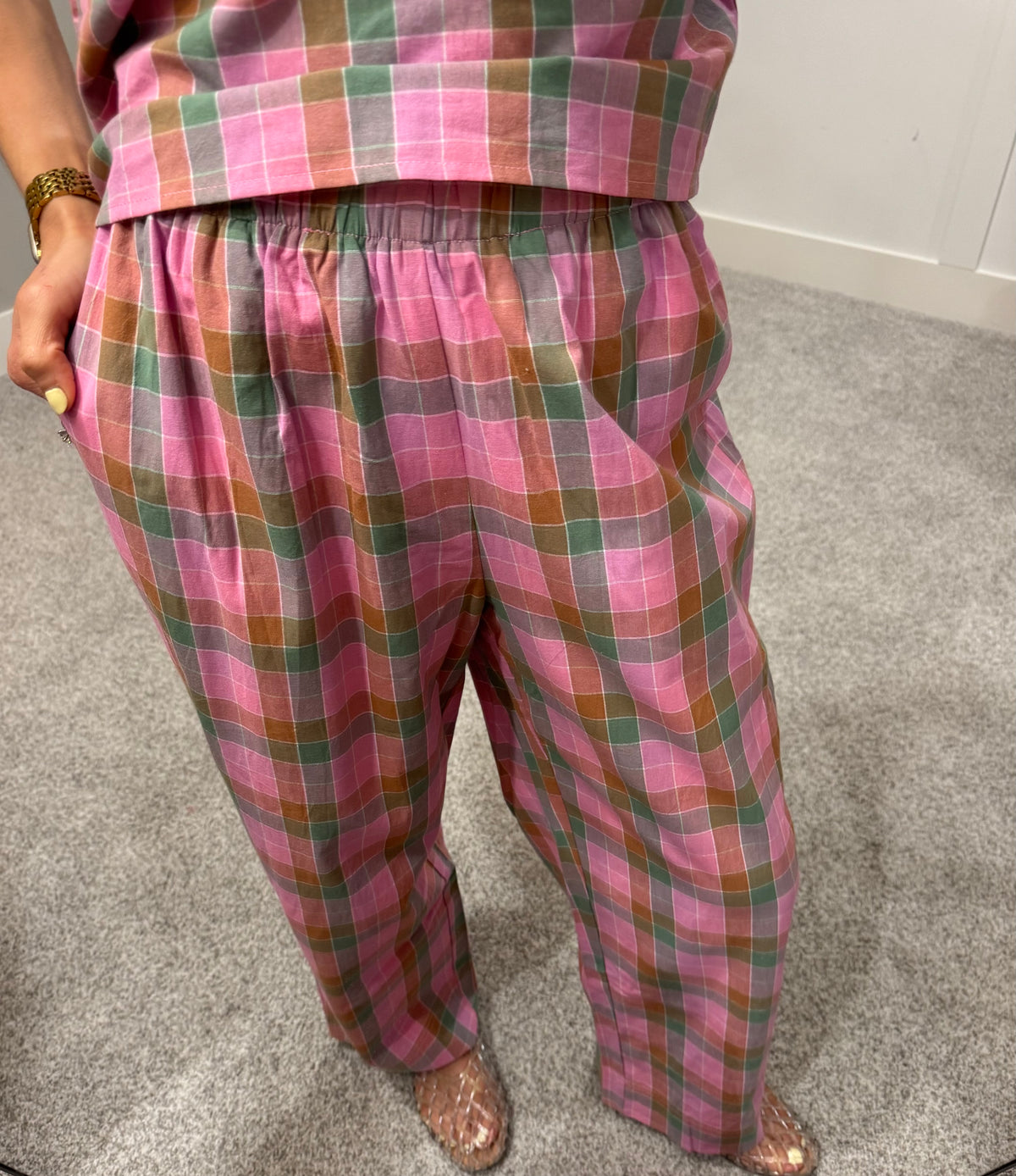 Poppy Plaid Set