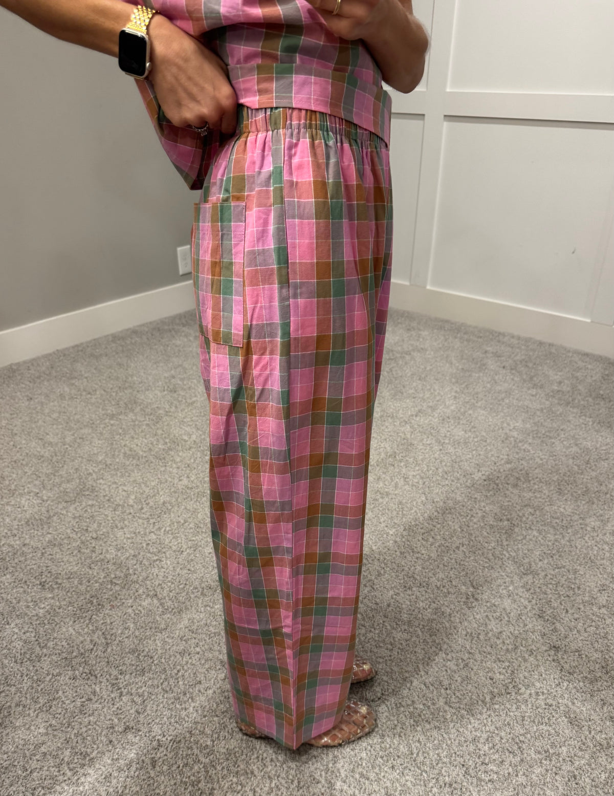 Poppy Plaid Set