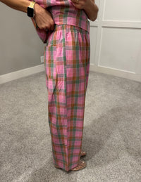 Poppy Plaid Set