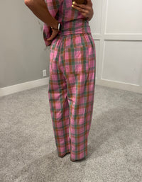 Poppy Plaid Set