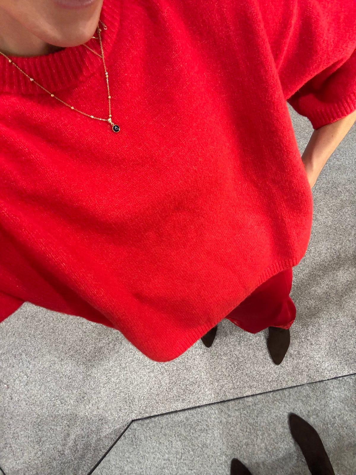Rue Sweater Top | Red