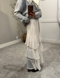 Fay Tiered Ruffle Skirt | Ivory