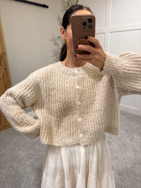 Teddy Cardigan Sweater | Alpaca