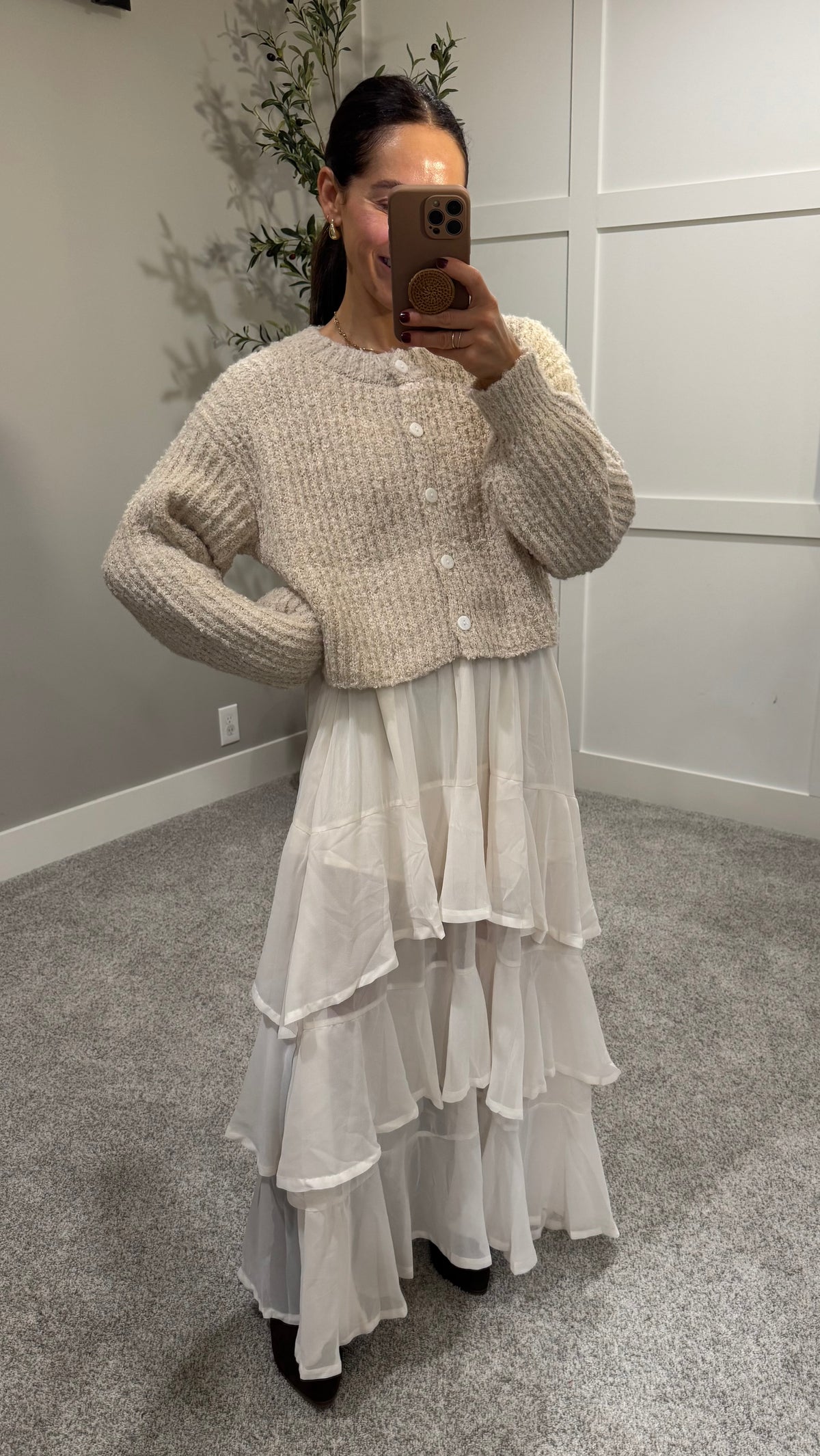 Teddy Cardigan Sweater | Alpaca