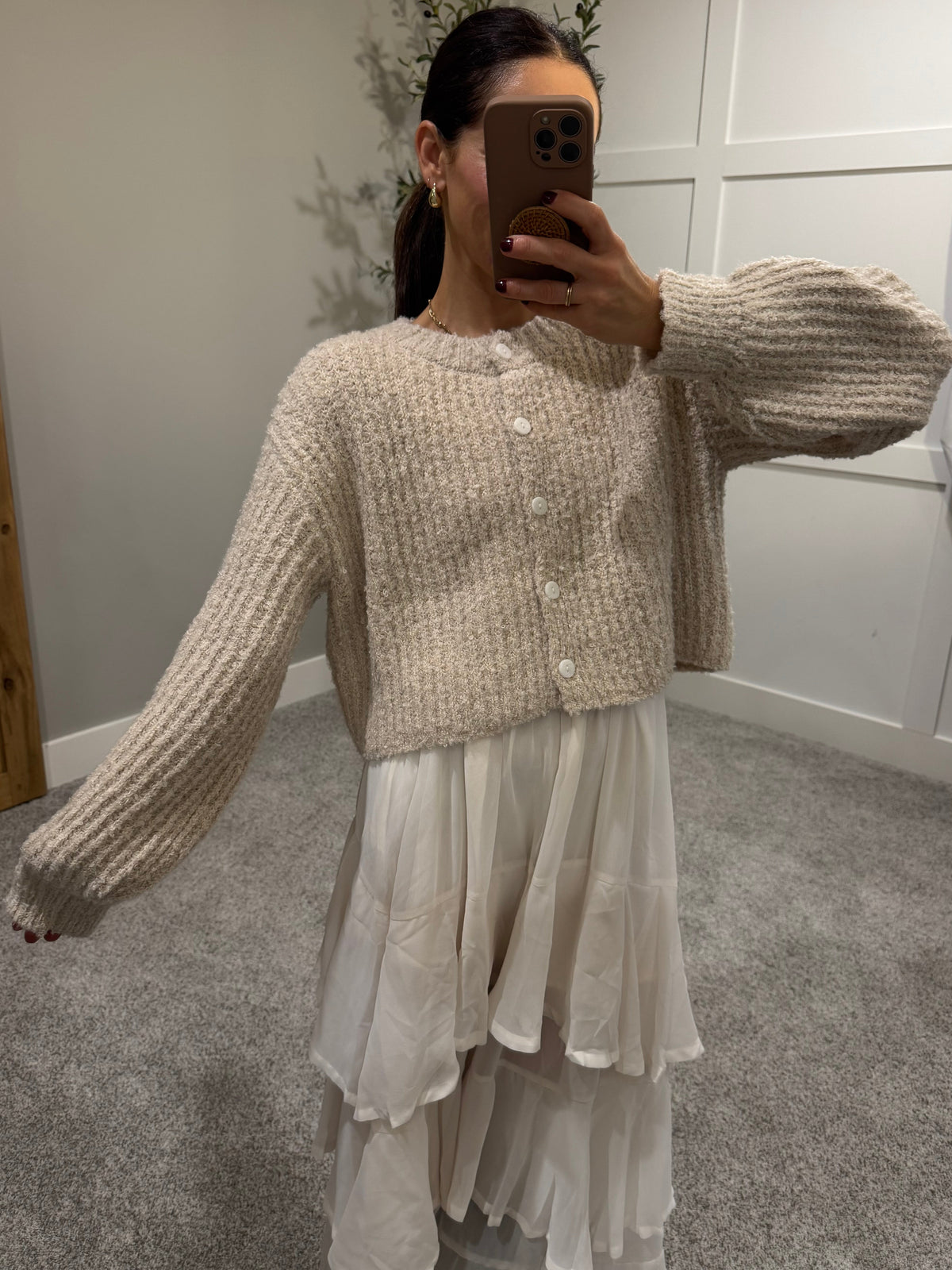 Fay Tiered Ruffle Skirt | Ivory