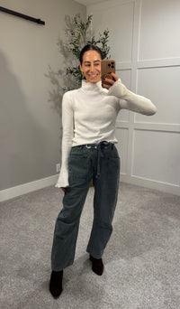 Mia Mock Neck Sweater | Milk