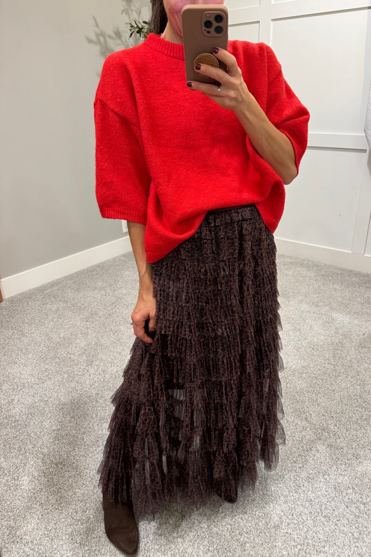 Leopard Tiered Skirt