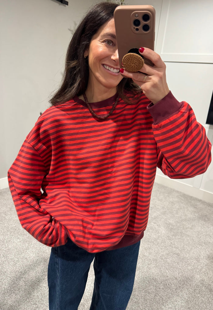 Holly Striped Sweatshirt