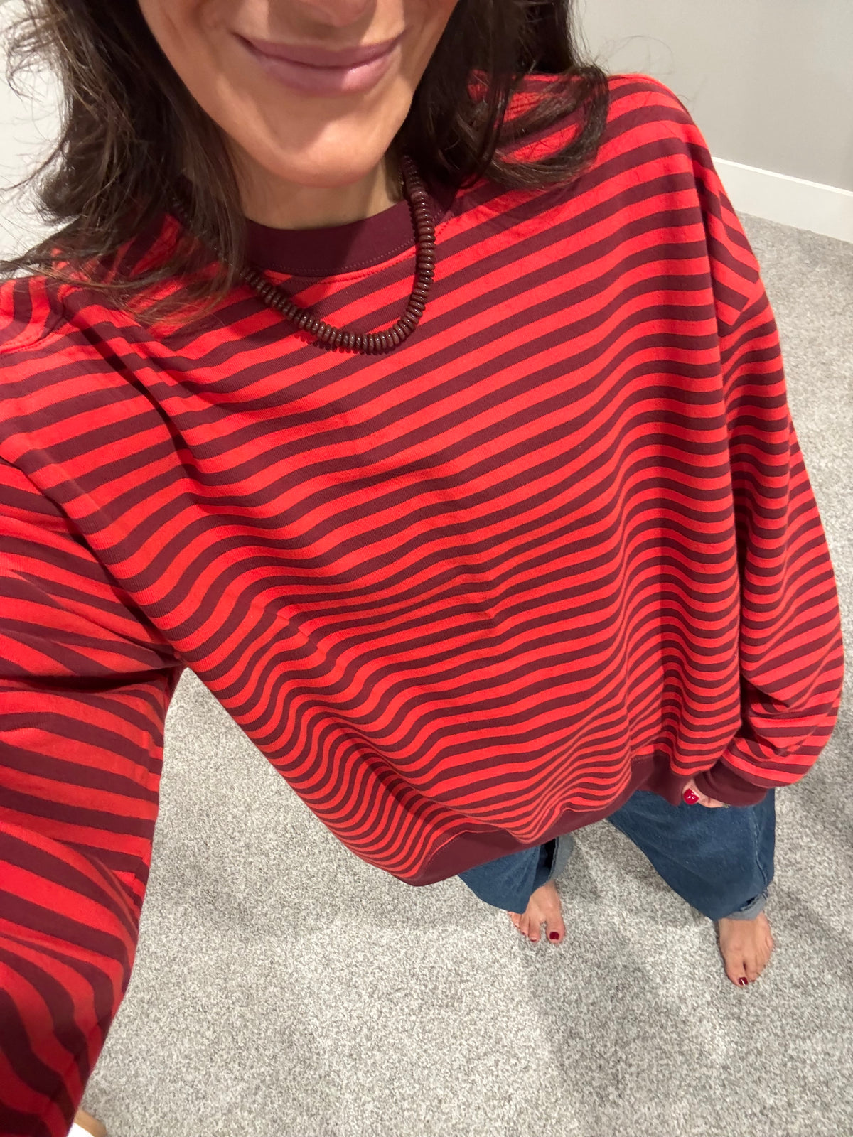 Holly Striped Sweatshirt