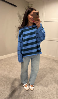 Periwinkle Striped Sweater