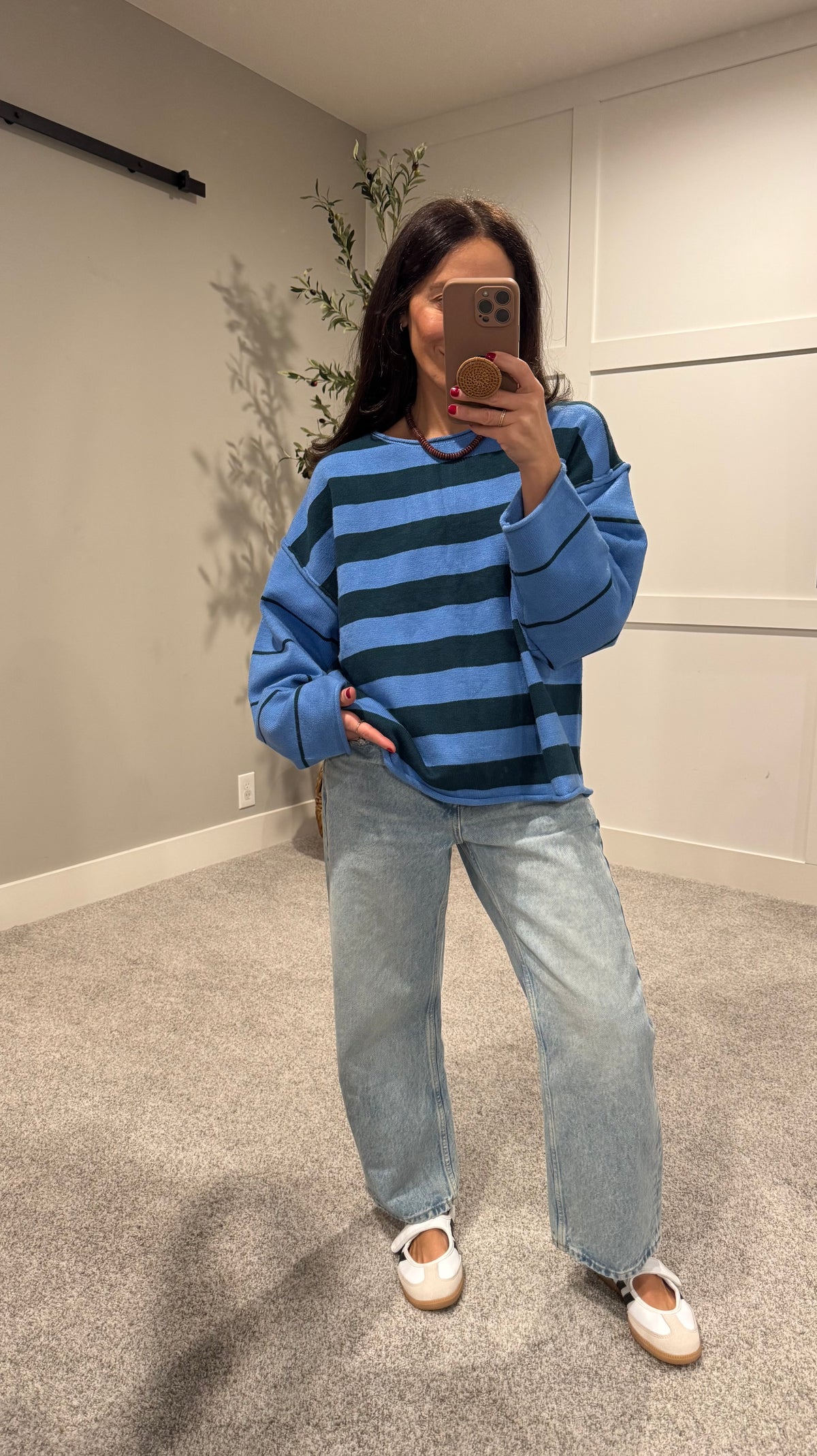 Periwinkle Striped Sweater