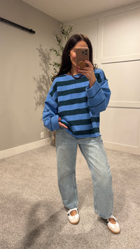 Periwinkle Striped Sweater