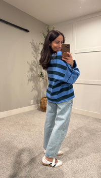 Periwinkle Striped Sweater