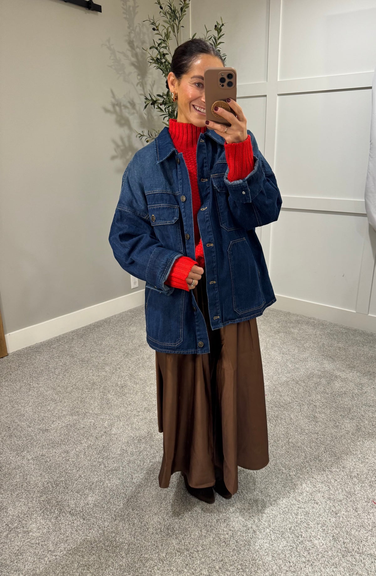 Oversized Denim Ombre-Wash Jacket