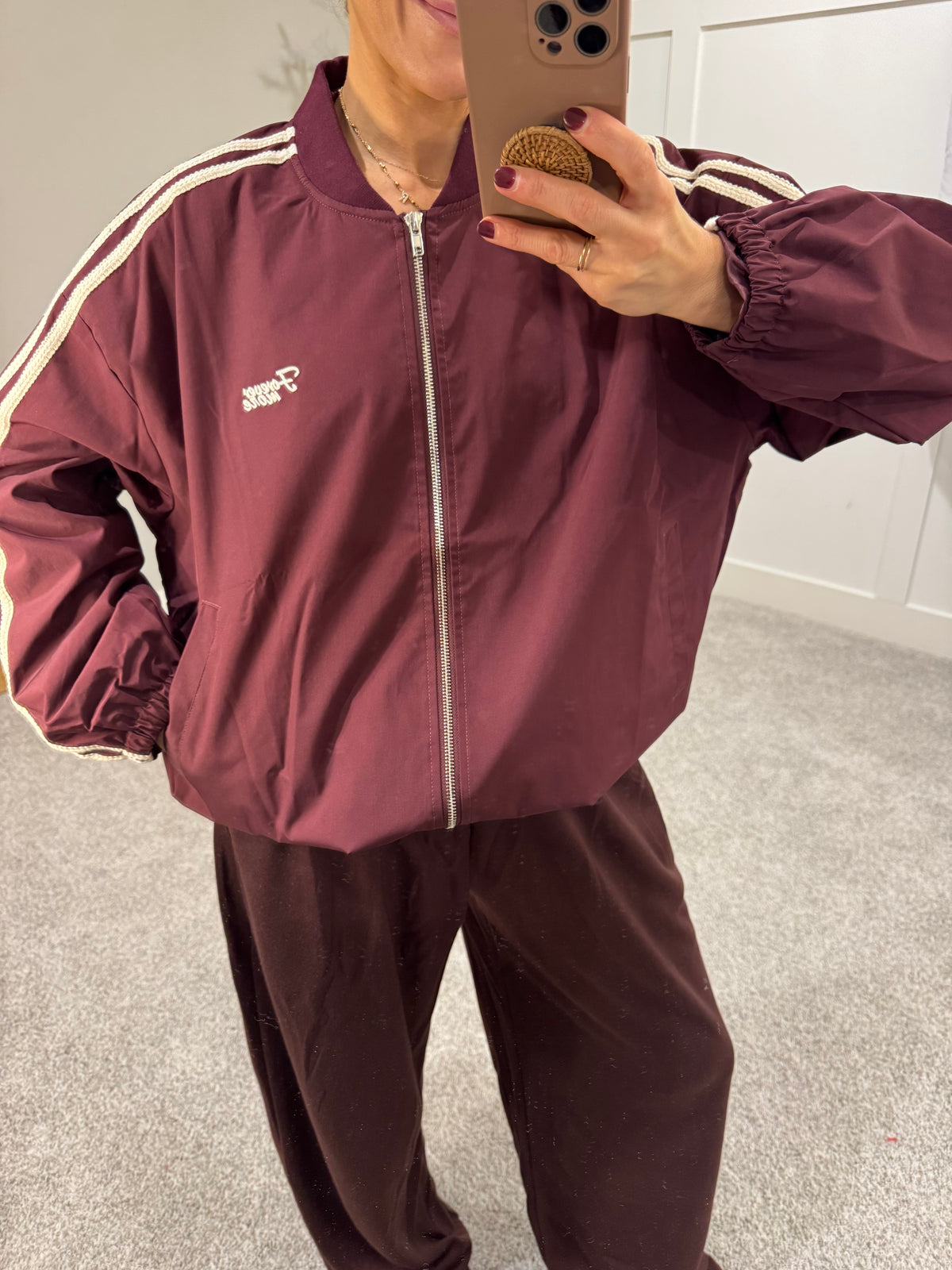 Track Jacket | Wine