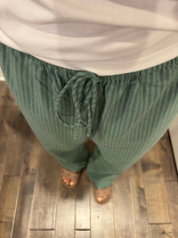 Dena Striped Pant | Green