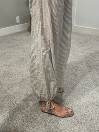 Coco Cotton Pants | Striped Natural