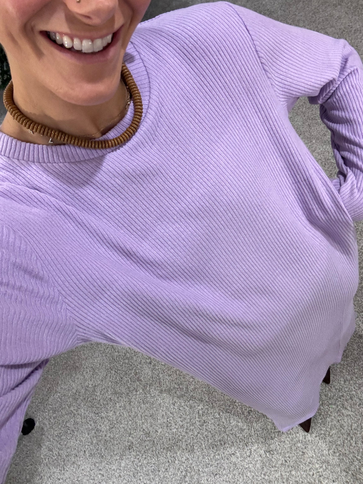 Ribbed Slinky Sweater Dress | Taro