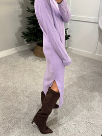 Ribbed Slinky Sweater Dress | Taro