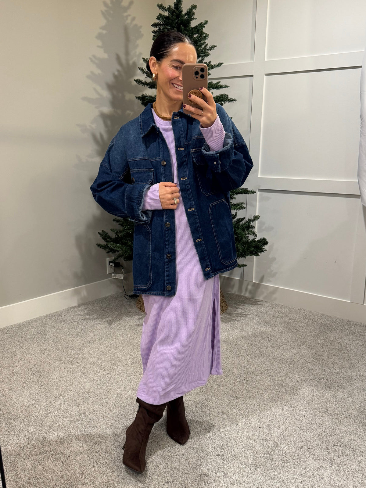 Ribbed Slinky Sweater Dress | Taro