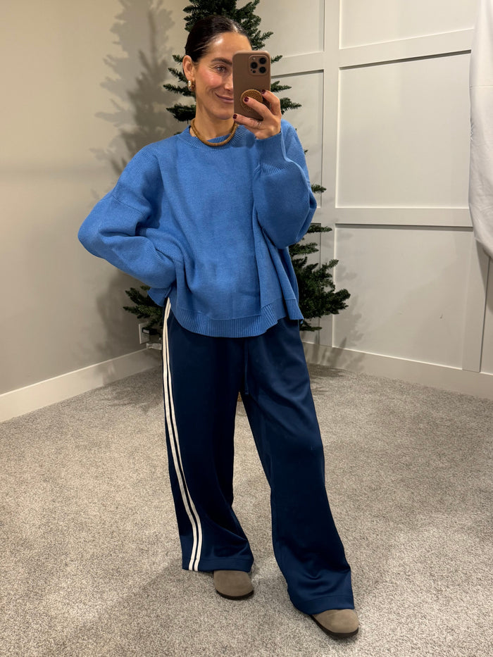 Tyler Sweater | Pacific Blue