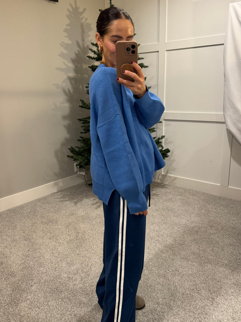 Tyler Sweater | Pacific Blue