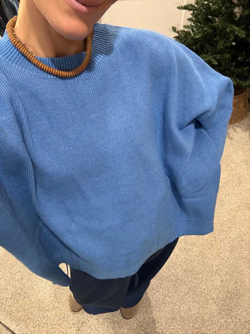 Tyler Sweater | Pacific Blue
