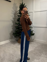 Ribbed Knit Top | Chestnut