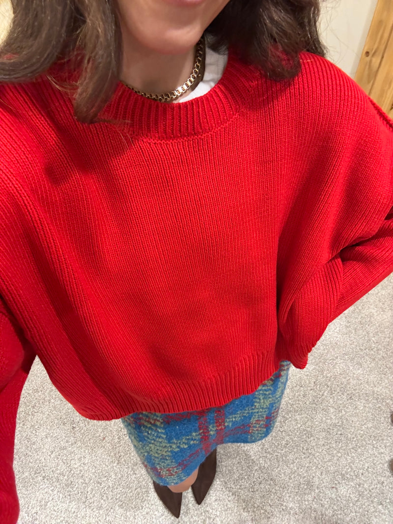 Taj Sweater | Red
