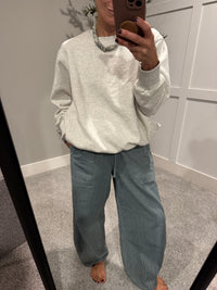 Striped Wide-Leg Pants