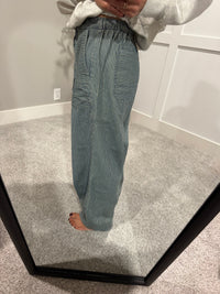 Striped Wide-Leg Pants