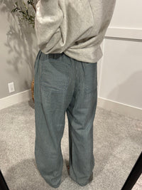 Striped Wide-Leg Pants