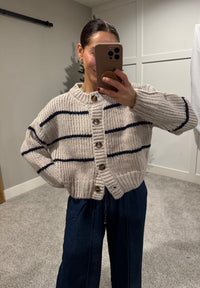 Cable Knit Button Cardigan