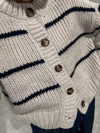 Cable Knit Button Cardigan