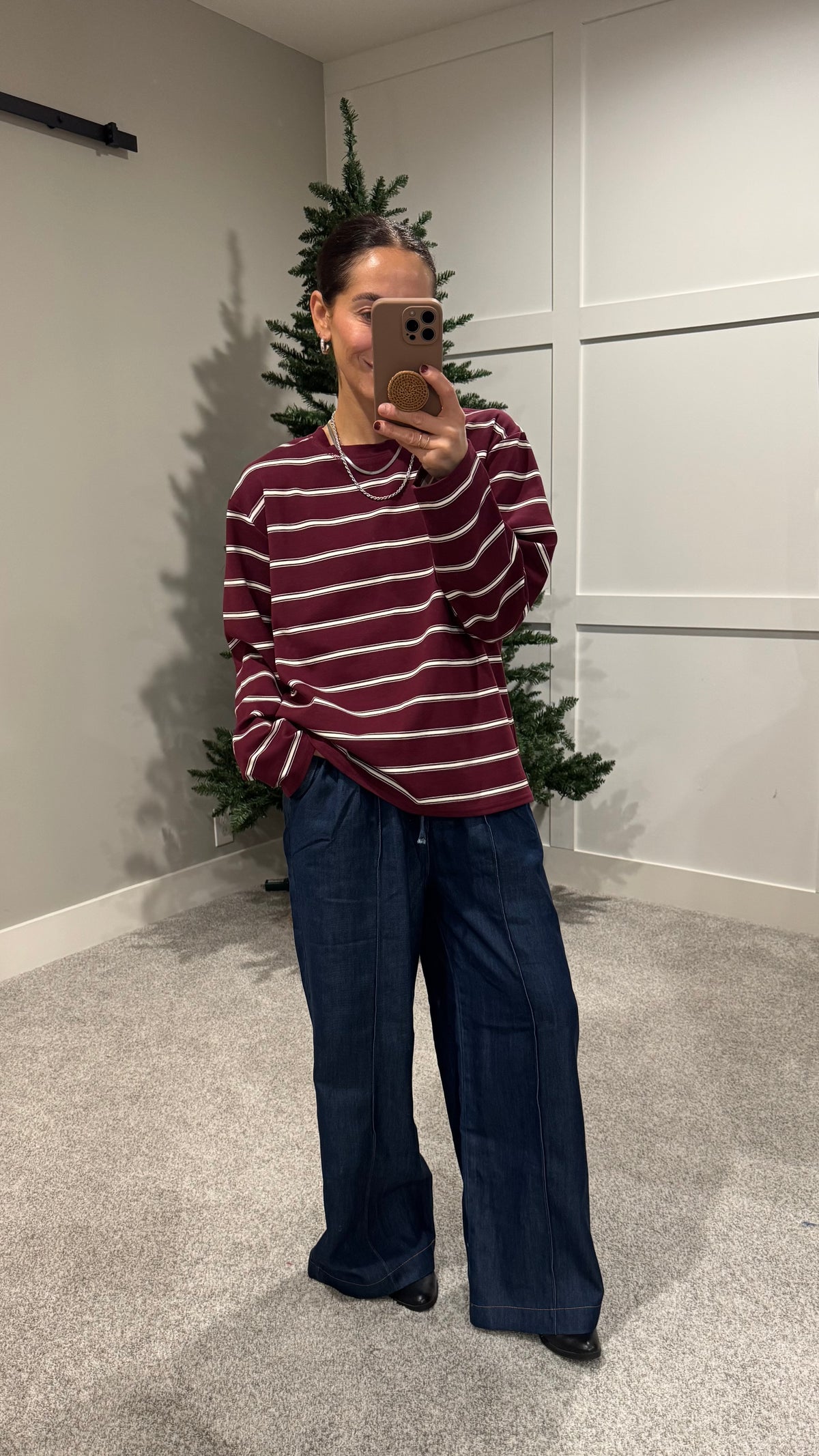 Cardinal Striped Top