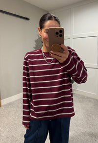 Cardinal Striped Top