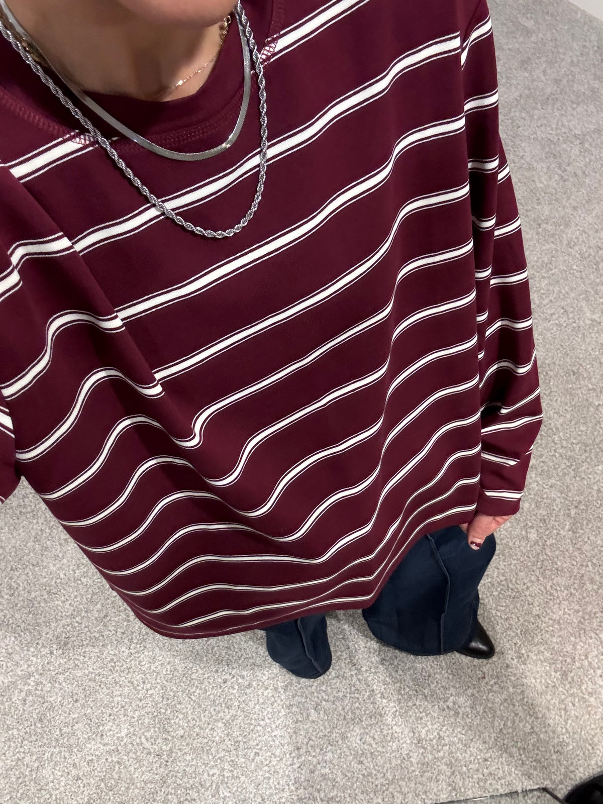 Cardinal Striped Top