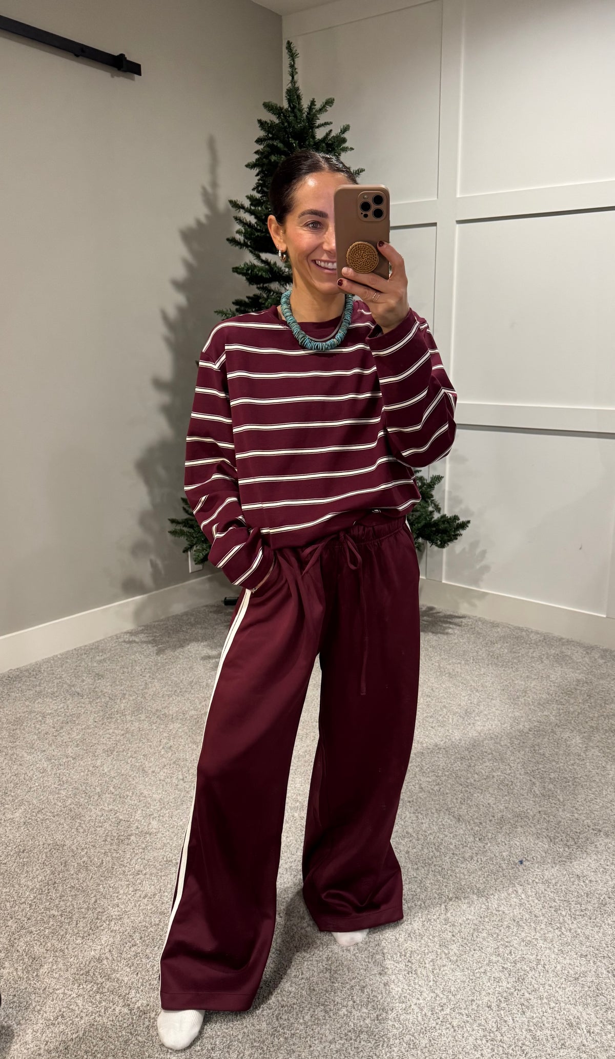 Cardinal Striped Top
